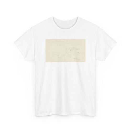 Frederic Edwin Church, American, - Overlooking Burak, Syria, Part One - April 27, 1868 v1 - T-Shirt