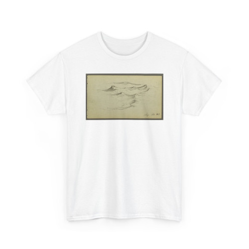 Frederic Edwin Church, American, - Ocean Waves, Mt. Desert Island, Maine - September 1860 v2 - T-Shirt