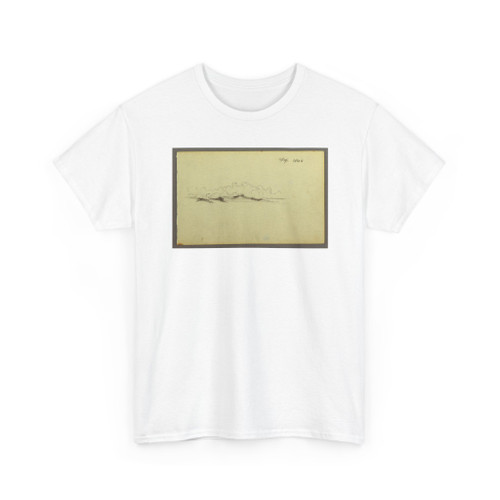 Frederic Edwin Church, American, - Clouds over Mountains - September 1844 v3 - T-Shirt