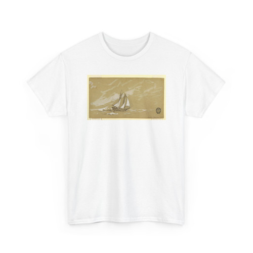 Winslow Homer, American, 1836–1910 - Schooner with Three Dories - 1880 v2 - T-Shirt