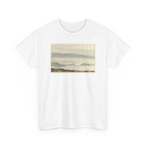Winslow Homer, American, 1836–1910 - Ocean Seen from a Cliff, Prout's Neck, Maine - ca. 1894 v4 - T-Shirt