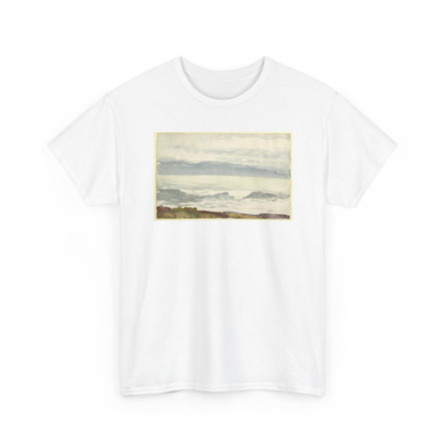 Winslow Homer, American, 1836–1910 - Ocean Seen from a Cliff, Prout's Neck, Maine - ca. 1894 v3 - T-Shirt