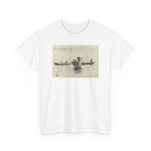 Winslow Homer, American, 1836–1910 - Four Rowboats with Children - 1880 v4 - T-Shirt