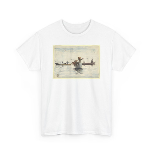 Winslow Homer, American, 1836–1910 - Four Rowboats with Children - 1880 v3 - T-Shirt
