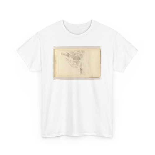 William Trost Richards, American, - Unfinished Sketch of Tall Cliffs and Rough Ocean - 1885–90 - T-Shirt