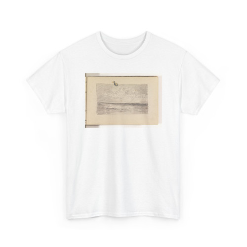 William Trost Richards, American, - Sketch of Calm Ocean with Contoured Clouds - 1870–85 - T-Shirt
