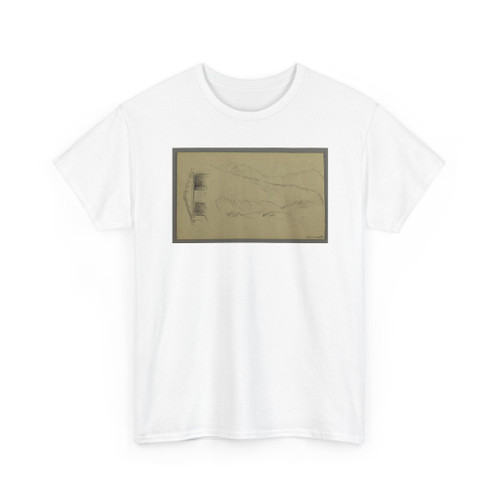 Frederic Edwin Church, American, - Architecture and Landscape Sketches, Austria or Switzerland - August 1868 v4 - T-Shirt