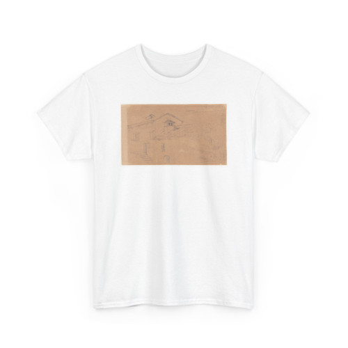 Frederic Edwin Church, American, - Alpine Houses and Rocks, Switzerland - August 1868 v1 - T-Shirt