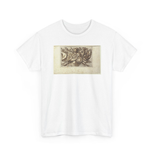 Francesco Bedeschini, Italian - One of a set of trophies of weapons of war as a decoration of a horizontal panel - 1675-1699 - T-Shirt