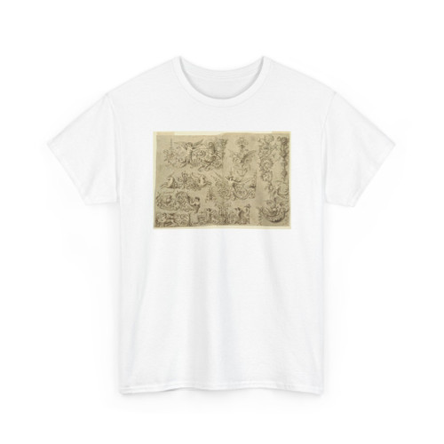 Felice Giani, Italian, 1758–1823 - Panel of Ornament with Grotesque Heads - unknown - T-Shirt