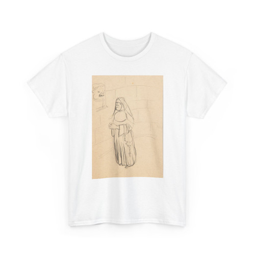 Christoph Voll, German, born Munich, - Sketch of a Nun - ca. 1930-1938 - T-Shirt