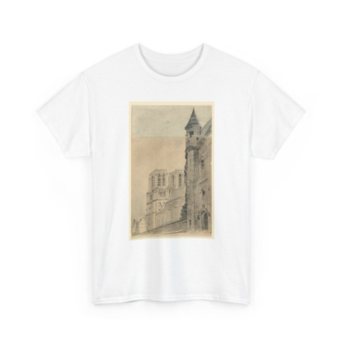 Charles Nicolas Ransonnette, French, - Cathedral of Notre Dame in Paris - 1825–1840 - T-Shirt