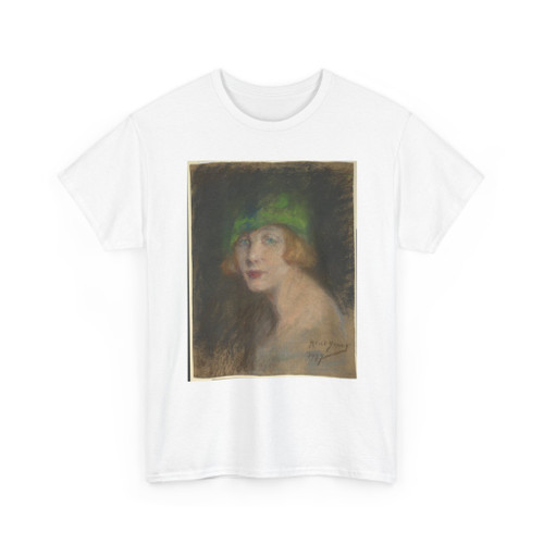 Alice Pike Barney, born Cincinnati, OH - The Green Hat - 1927 - T-Shirt