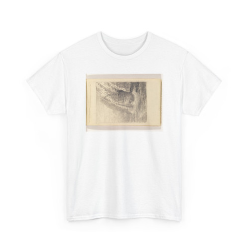 William Trost Richards, American, - Large Rocky Cliffs and Choppy Ocean - 1885–90 - T-Shirt