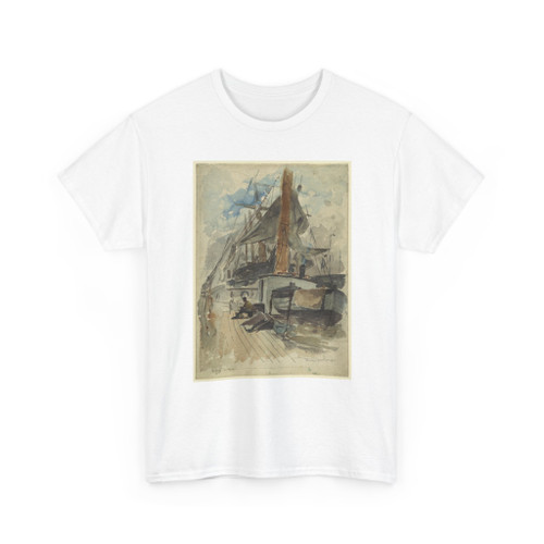 Walter Shirlaw, American, b. Scotland, - On Board Ship - 1875–80 - T-Shirt
