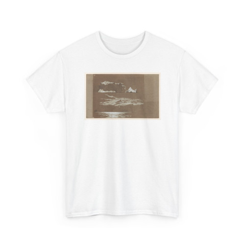 Frederic Edwin Church, American, - Views near Cape St. John and Gull Island, Canada - July 4, 1859 v3 - T-Shirt