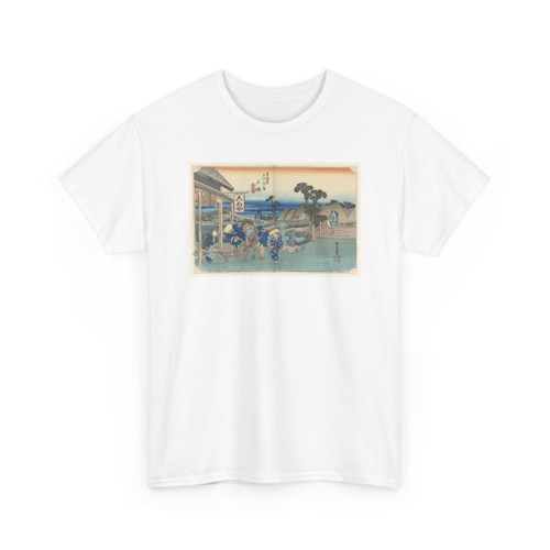 Ando Hiroshige, Japanese, 1797–1858 - Totsuka Teahouse, in The Fifty-Three Stations of the Tokaido Road (Tokaido - ca. 1834 v2 - T-Shirt