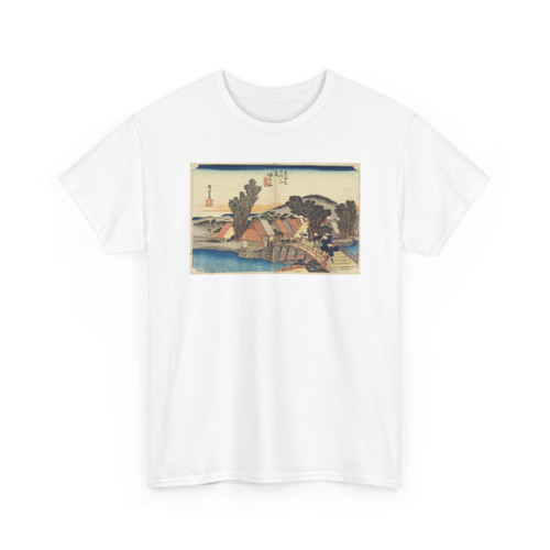 Ando Hiroshige, Japanese, 1797–1858 - Hodogaya (Shinkame Bridge), in The Fifty-Three Stations of the Tokaido Road - ca. 1834 v1 - T-Shirt