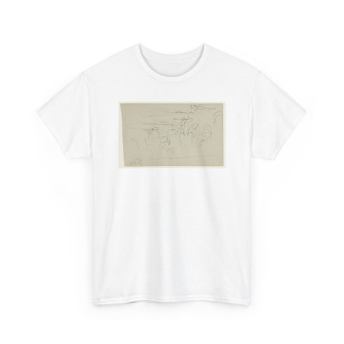 Frederic Edwin Church, American, - Sunset over the Hudson River Valley, Hudson, New York - July 1867 v1 - T-Shirt