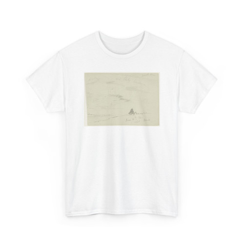 Frederic Edwin Church, American, - Sunset over the Hudson River Valley, Hudson, New York - June 14, 1870 v1 - T-Shirt