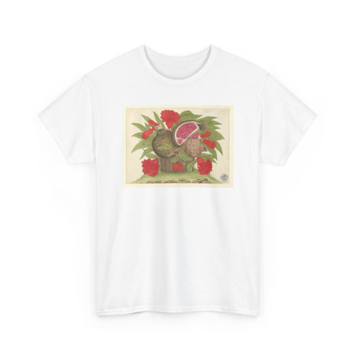 unknown - Basket of Blossoms and Leaves with Pomegranates on Earth - ca. 1800–1830 - T-Shirt