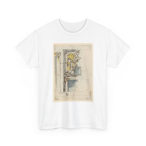 unknown - Design for a Chimneypiece, with an Elaborate Overmantel - 1725–1750 - T-Shirt