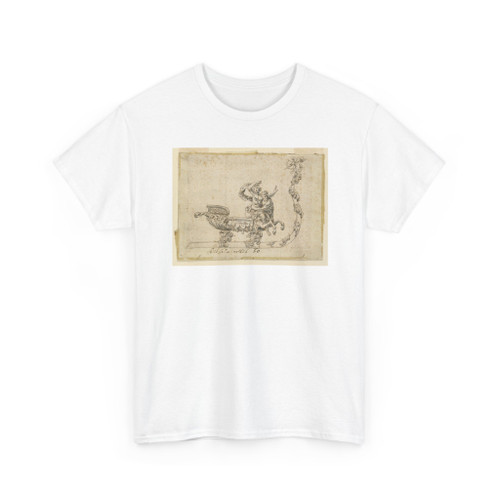 unknown - Design for a Salt Cellar in the Shape of a Sleigh - 1675-1690 - T-Shirt