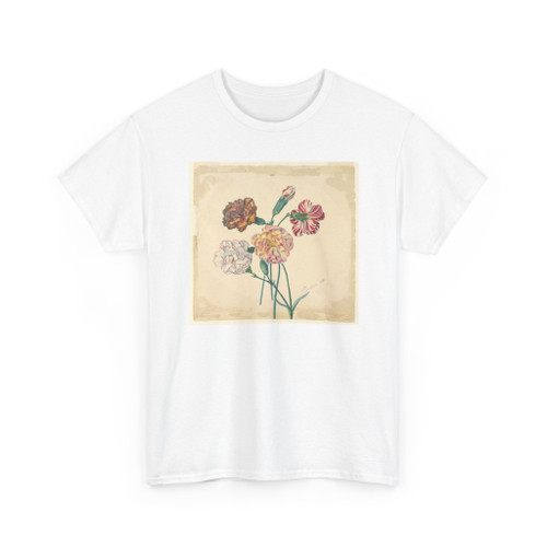 unknown - Four carnations - ca. 1840 - T-Shirt