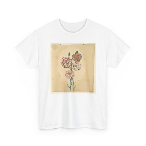 unknown - A bunch of four carnations - ca. 1840 - T-Shirt
