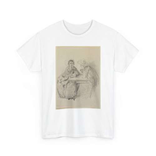 James McNeill Whistler (1834-1903) - Couple seated at a table - 1858 - T-Shirt