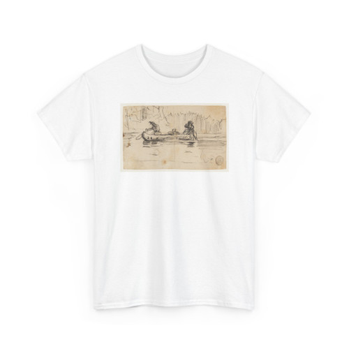 Winslow Homer, American, 1836–1910 - Side View of Canoe with Two Men - 1895 v1 - T-Shirt