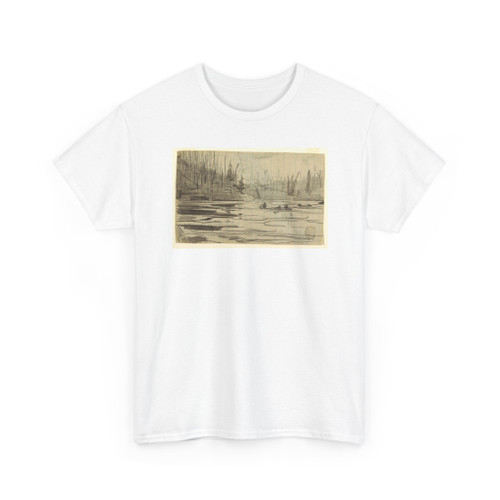 Winslow Homer, American, 1836–1910 - Canoes on a Lake - 1897 v2 - T-Shirt