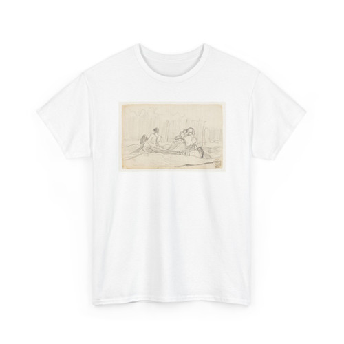 Winslow Homer, American, 1836–1910 - Canoe with Three Men - 1897 v1 - T-Shirt