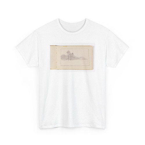 William Trost Richards, American, - Unfinished Sketch of Two Tall Trees - 1885–1902 - T-Shirt