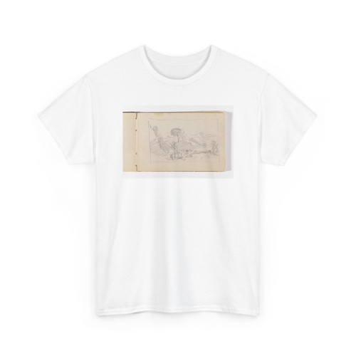William Trost Richards, American, - Unfinished Landscape Sketch (Recto); Quick Sketch of Trees in Wind (Verso) - 1885–1902 v1 - T-Shirt