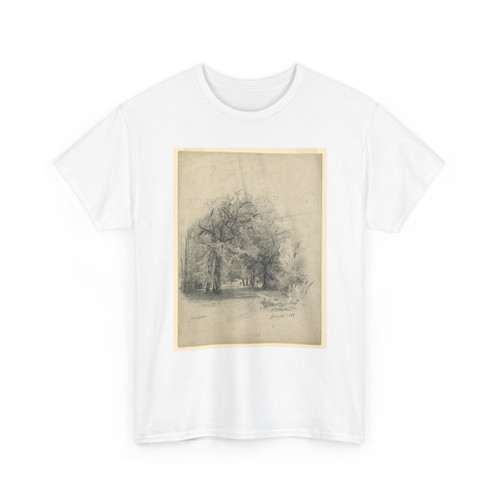 William Trost Richards, American, - Landscape, Darmstadt, Germany - June 20, 1867 - T-Shirt