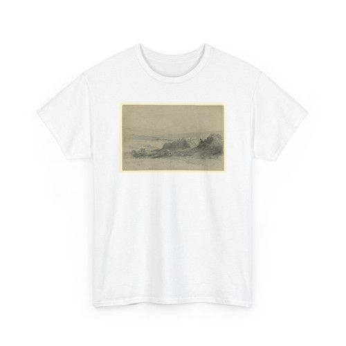 William Trost Richards, American, - Landscape, Darmstadt, Germany - February 1, 1867 - T-Shirt
