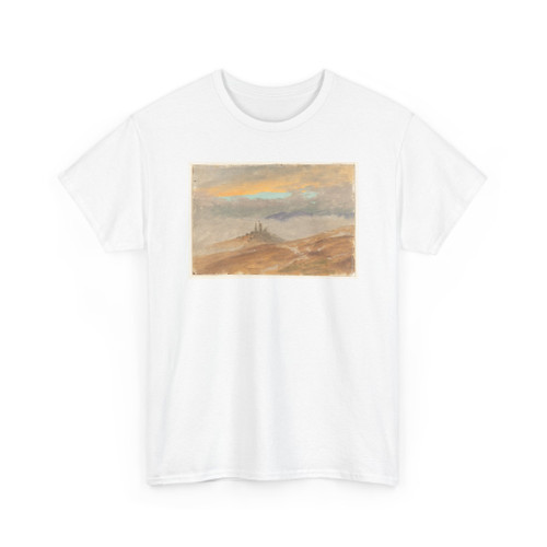 Frederic Edwin Church, American, - Winter Fog in the Hudson Valley, Hudson, New York - 1870–1890 v1 - T-Shirt
