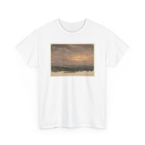Frederic Edwin Church, American, - Sunset over the Catskills, Hudson, New York - 1870–80 v1 - T-Shirt