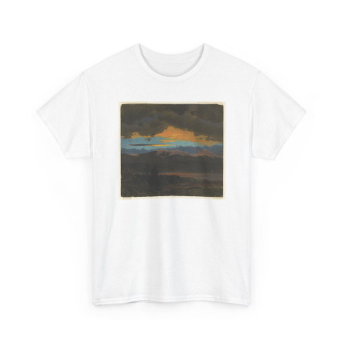 Frederic Edwin Church, American, - Sunset across the Hudson Valley, New York - September 1870 v4 - T-Shirt