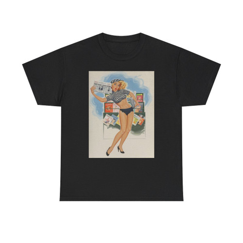 Paris Decrees Lighter Clothing!, Brown & Bigelow calendar illustration, 1964 - T-Shirt