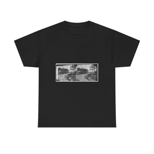 Bull Run, Va. New Bridge Built by Mcdowell's Engineers; Photographer's Wagon at Left (U.S. Civil War) T-Shirt
