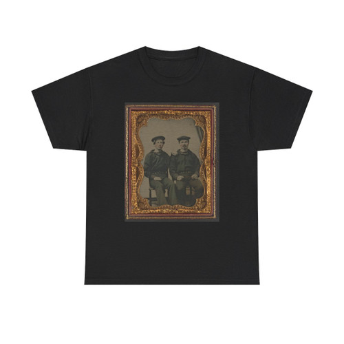 Two Unidentified Sailors in Union Uniforms Seated Outdoors (U.S. Civil War) T-Shirt