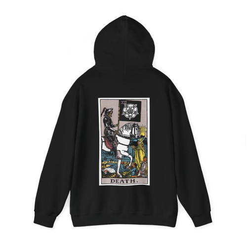 Death (Tarot Card) Back Print Hoodie