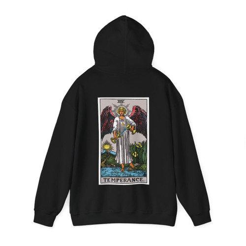 Temperance (Tarot Card) Back Print Hoodie