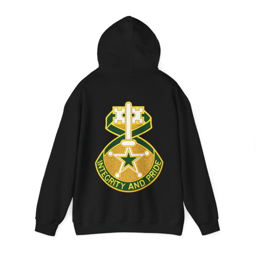 607 Military Police Battalion (U.S. Army) Back Print Hoodie