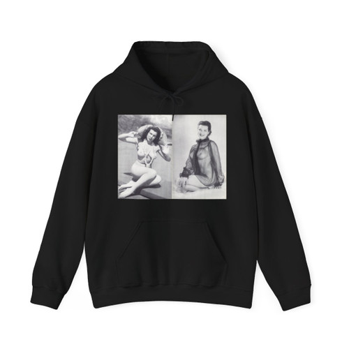 Joanne Arnold #123 - Pages 22 & 23 with, 2 B&W Nude Pics Right with see-through Lingerie on from BREATHTAKNG BEAUTIES Proudly Presents...Jo Ann (Vintage Female Icon) Hoodie