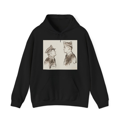 Military Men Magazine Illustration - Hoodie
