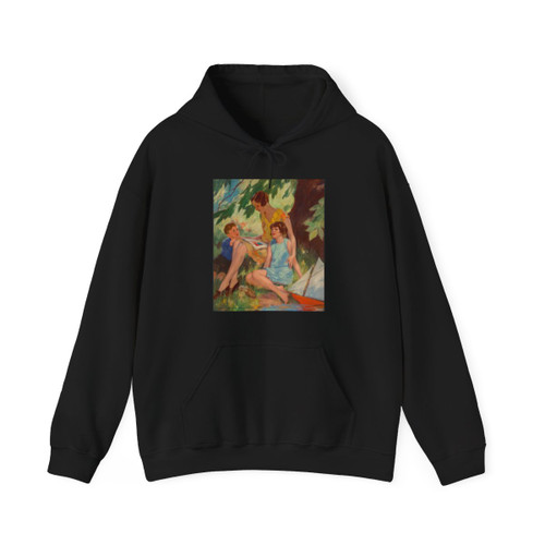 Mother and Children Under a Tree - Hoodie