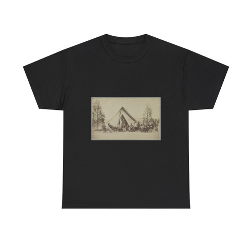 Group of Soldiers Relax in Front of a Tent (U.S. Civil War) T-Shirt